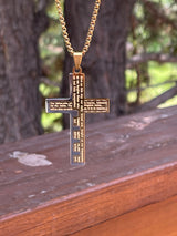 Matthew 6:9-13 Cross Necklace