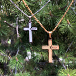 Jesus Cross Box Chain Necklace